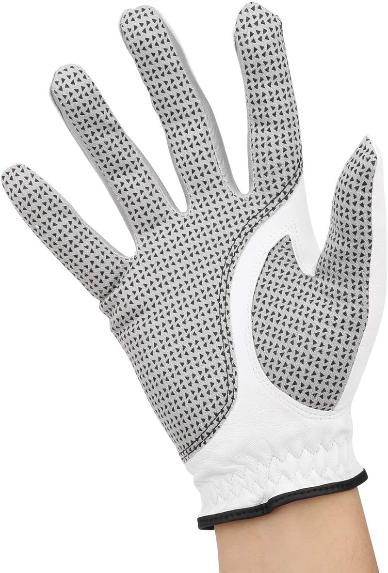 ZIZEV Racquetball Gloves, Leather and Nonslip Granular Material, Soft and Comfortable Breathable (23 Size) - Image 3